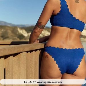 Aerie Waffle Scalloped Bikini Bottom